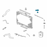 OEM Acura MDX Bracket, Radiator Mount (Upper) Diagram - 74171-S3V-A00