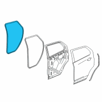 OEM 2018 Buick Envision Weatherstrip On Body Diagram - 23319126