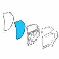 OEM 2018 Buick Envision Door Weatherstrip Diagram - 84011071