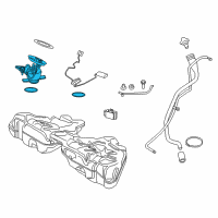 OEM 2015 BMW ActiveHybrid 5 Fuel Pump Diagram - 16-11-7-341-299