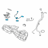 OEM 2013 BMW 528i Fuel Gauge Sending Unit Diagram - 16-11-7-297-340