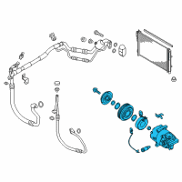 OEM 2015 Kia Forte Reman Compressor Diagram - 97701A5100RU