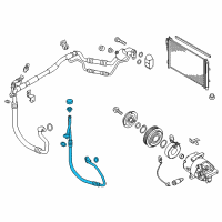 OEM Kia Air Conditioner Discharge Hose Diagram - 97762A7611