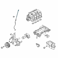 OEM 2018 Nissan Armada Gauge - Oil Level Diagram - 11140-1LA0A