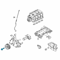 OEM Nissan Titan Bolt-Pulley, Crankshaft Diagram - 12309-7S000