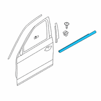 OEM 2021 BMW M340i Channel Cover, Exterior, Door Diagram - 51-33-7-465-149