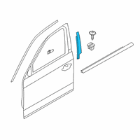 OEM 2022 BMW M340i FINISHER WINDOW FRAME B-PILL Diagram - 51-43-7-465-137