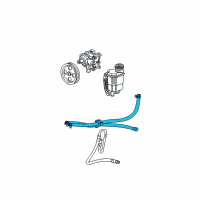 OEM Dodge Ram 1500 Line-Power Steering Return Diagram - 55366797AB