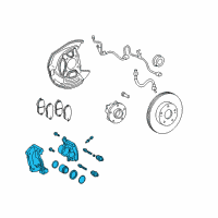 OEM 2013 Lexus IS350 Front Passenger Disc Brake Cylinder Assembly Diagram - 47730-53080