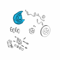 OEM 2008 Lexus IS250 Cover, Disc Brake Dust, Front RH Diagram - 47781-30220
