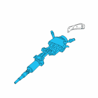 OEM 2011 Cadillac STS Column Assembly Diagram - 25858671