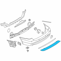 OEM BMW 330e Rear Reflector, Rear Left Diagram - 63-14-7-400-207