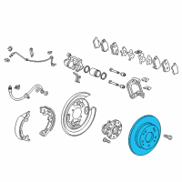 OEM 2016 Acura MDX Disk, Rear Diagram - 42510-TZ5-A03