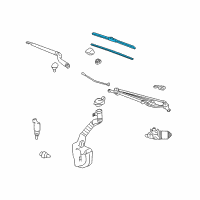 OEM 2007 Chevrolet Impala Wiper Blade Diagram - 15941732