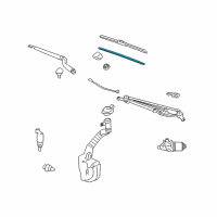 OEM 2007 Chevrolet Impala Wiper Insert Diagram - 19153351