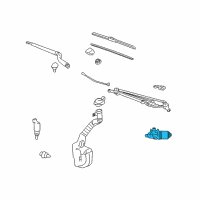 OEM 2016 Chevrolet Impala Limited Wiper Motor Diagram - 84169417