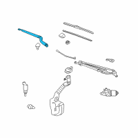 OEM 2008 Chevrolet Impala Wiper Arm Diagram - 10333725