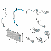 OEM 2017 Honda Civic Hose Complete, Suction Diagram - 80312-TGH-A01