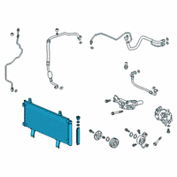 OEM Honda Civic Condenser Assy. Diagram - 80100-TGN-G01