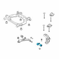 OEM Mercury Montego Lower Control Arm Rear Bracket Diagram - 9G1Z-3C403-B