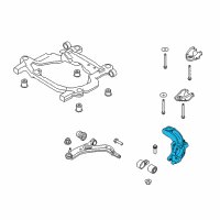 OEM 2015 Lincoln MKT Knuckle Diagram - DE9Z-3K185-A