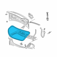 OEM 2002 Dodge Neon WEATHERSTRIP-Deck Lid Diagram - 4783623AD