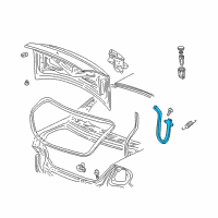 OEM 2001 Dodge Neon Hinge-Deck Lid Diagram - 4783900AB