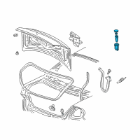 OEM 1998 Chrysler Sebring Cylinder Lock-Deck Lid Lock Diagram - 4778146AB