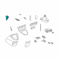 OEM 2004 Pontiac Vibe Knob, Automatic Transmission Control Lever *Gray Diagram - 88971016