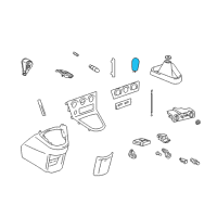 OEM Pontiac Knob, Manual Transmission Control Lever(W/Shift Pattern) *Gray Diagram - 88973635