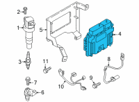 OEM 2022 Hyundai Santa Cruz ELECTRONIC CONTROL UNIT Diagram - 39100-2SNX2