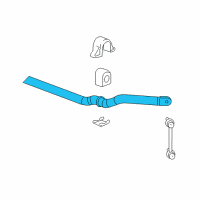 OEM 2005 Cadillac SRX Shaft-Front Stabilizer Diagram - 10368394