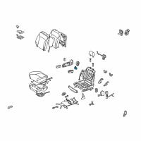 OEM 2011 Lexus GS460 Switch, Front Power Seat(For Lumbar) Diagram - 84920-30240-C0