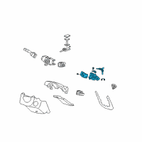 OEM 2011 Acura MDX Lock Assembly, Steering Diagram - 35100-STX-A11