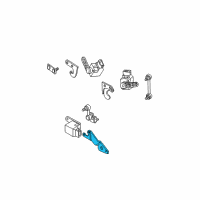 OEM 2001 BMW X5 Bracket, Level Sensor, Right Diagram - 31-12-1-096-570
