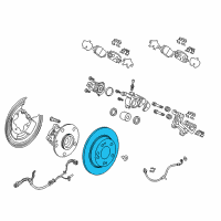 OEM 2019 Honda CR-V Disk, Rear Brake Diagram - 42510-TNY-A00