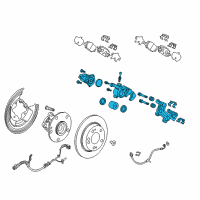 OEM 2022 Honda CR-V Caliper Sub-Assembly, Right Rear Diagram - 43018-TLA-A01