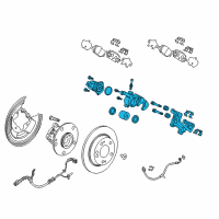 OEM 2019 Honda CR-V Caliper Sub-Assembly, Left Rear Diagram - 43019-TLA-A01