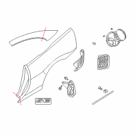 OEM 2003 Chrysler Sebring Spring-Fuel Filler Door Diagram - MR473266