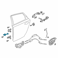 OEM Honda Clarity Checker Complete, Rear Diagram - 72840-TRT-A01