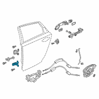 OEM 2020 Honda Clarity Hinge, Right Rear Door Lower Diagram - 67920-TRT-003ZZ