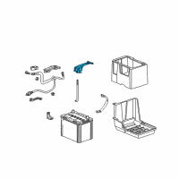 OEM 2014 Acura TSX Plate, Battery Setting Diagram - 31512-TP1-A00