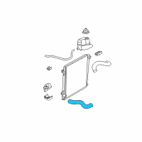 OEM Mercury Lower Hose Diagram - JL2Z-8286-B