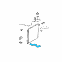 OEM 2007 Ford Explorer Sport Trac Lower Hose Diagram - JL2Z-8286-B