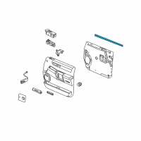 OEM 2005 Hummer H2 Belt Weatherstrip Diagram - 15223811