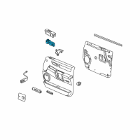 OEM Hummer H2 Switch, Dr Lock & Side Window Diagram - 15883429