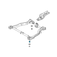 OEM 2002 Hyundai Accent Bushing-Crossmember Mounting Diagram - 62466-25100