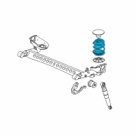 OEM 2005 Saturn Ion Rear Spring Diagram - 15270557