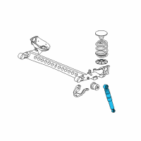 OEM 2004 Saturn Ion Rear Shock Absorber Kit Diagram - 22708796