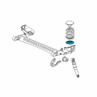 OEM 2007 Saturn Ion Insulator, Rear Spring Lower Diagram - 22666348